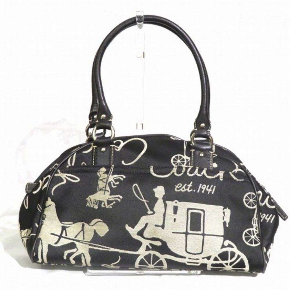 Coach Y2K Fashion Bug Horse Carriage Soho/Shoulder Bag Black and Cream - Picture 3 of 16